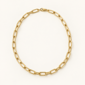 Muse Link Necklace on an ivory background