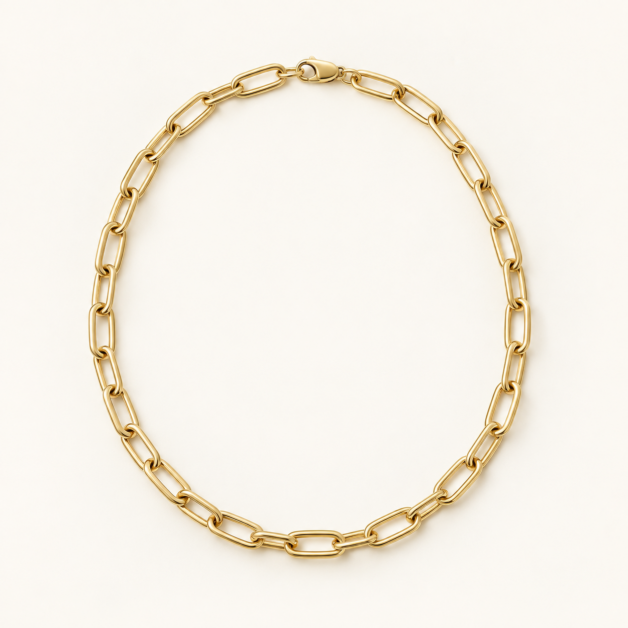 Muse Link Necklace on an ivory background