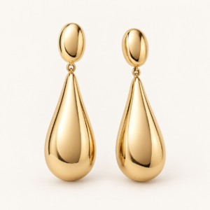 Seren Drop Earrings on an ivory background